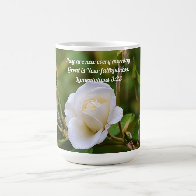Faith Ro Compassion Bible Verse Art Mugg Kopp (Center)