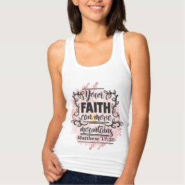 FAITH ( Rosa Blommigt) Linne Med Racerback