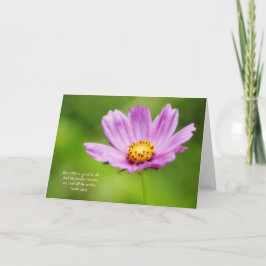 Faith Rosa Flower and Scripture Card Kort