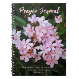 Faith Rosa Flower Blommars Prayer Journal bärbar d Anteckningsbok