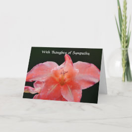 Faith Rosa Flower Sympathy Card Kort