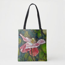 Faith Rosa Poppy Art Tote