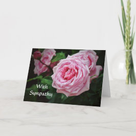 Faith Rosa ros Bible Verse Sympathy Card Kort