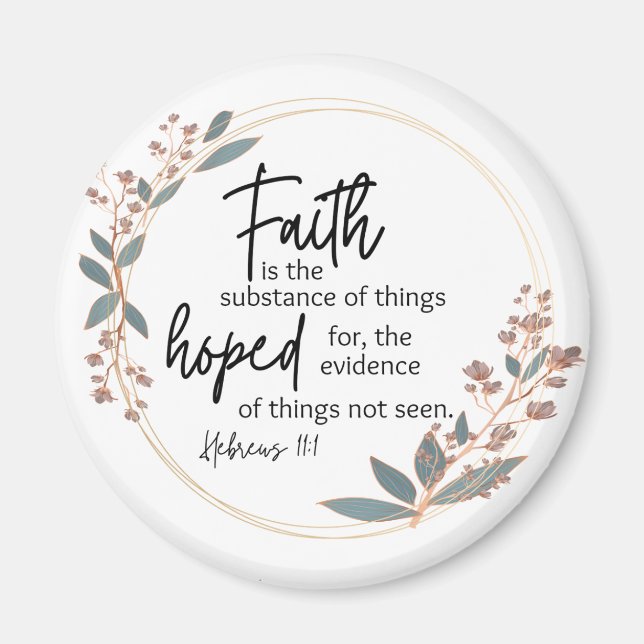 Faith Round Magnet (Framsidan)