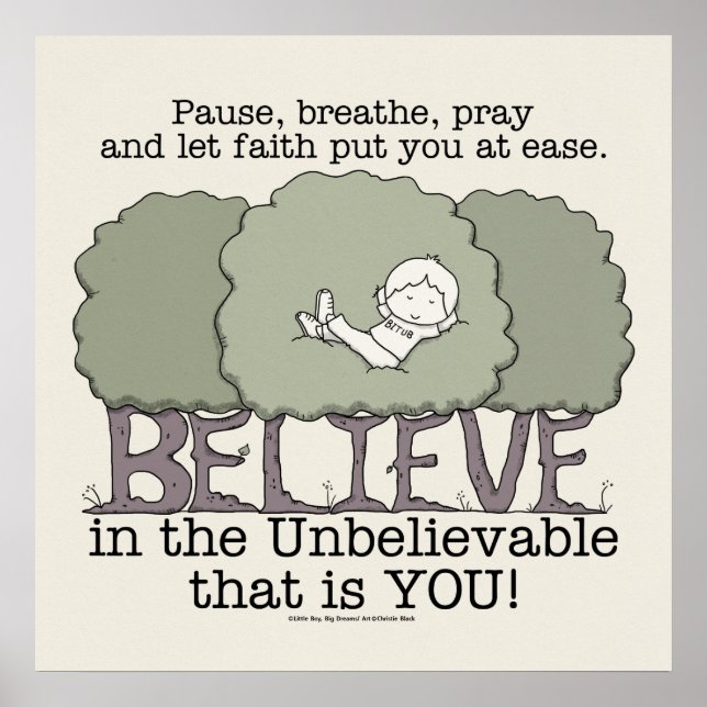 Faith satte dig på Ease Poster (Framsidan)