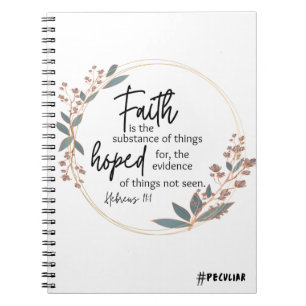 Faith Scripture Spiral bärbar dator Anteckningsbok