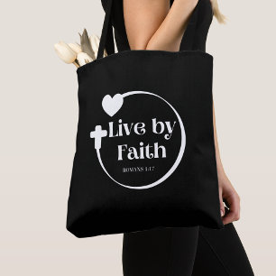 Faith Scripture Tote Tygkasse