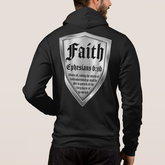Faith Shield Christian Faith Bible Verse Ephesian T Shirt (Baksida)
