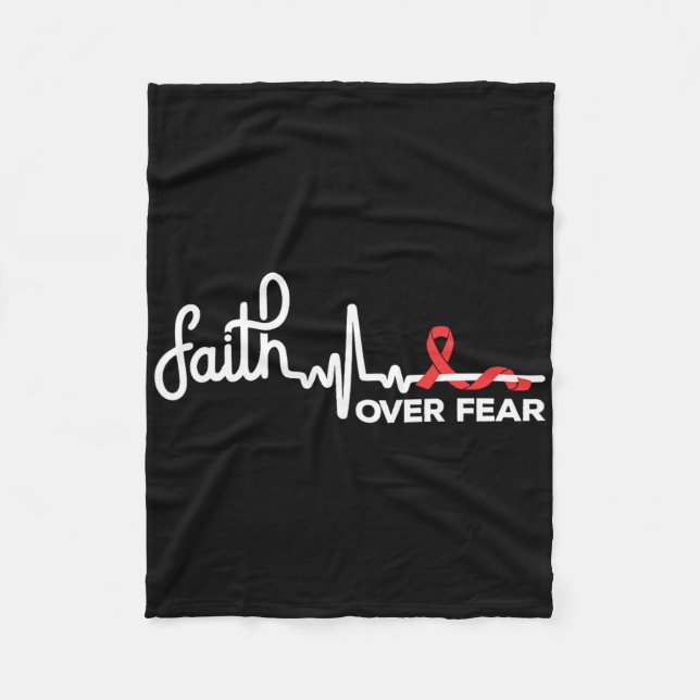 Faith- Sickle Cell Anemia Awareness Supporter Ribb Fleecefilt (Framsidan)