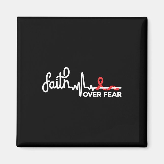 Faith- Sickle Cell Anemia Awareness Supporter Ribb Magnet (Framsidan)