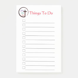 Faith Skutt Kärlek Kor Post-it Block