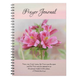 Faith Soft Rosa Flowers Prayer Journal Anteckningsbok