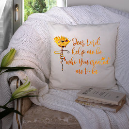Faith Solros med Prayer Quote Kudde