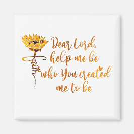 Faith Solros med Prayer Quote Magnet