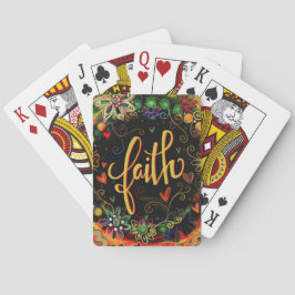 Faith Söt Inspiring Blommigt ReligiousInspiritivit Casinokort
