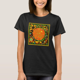 Faith Söt Orange Gult Blommigt Bumblebee Ireland y T Shirt