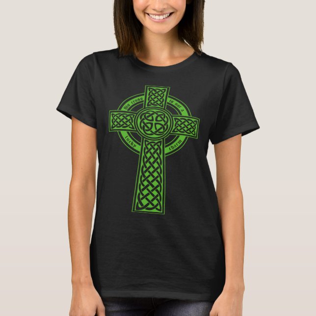 Faith St Patrick's Day Christian Jesus Cross Not L T Shirt (Framsida)