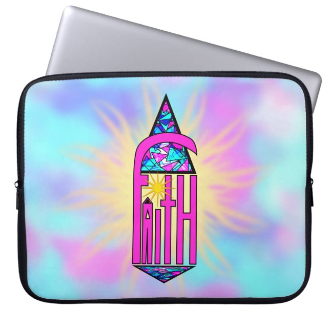 Faith ~ Steeple Laptop Sleeve (Framsidan)