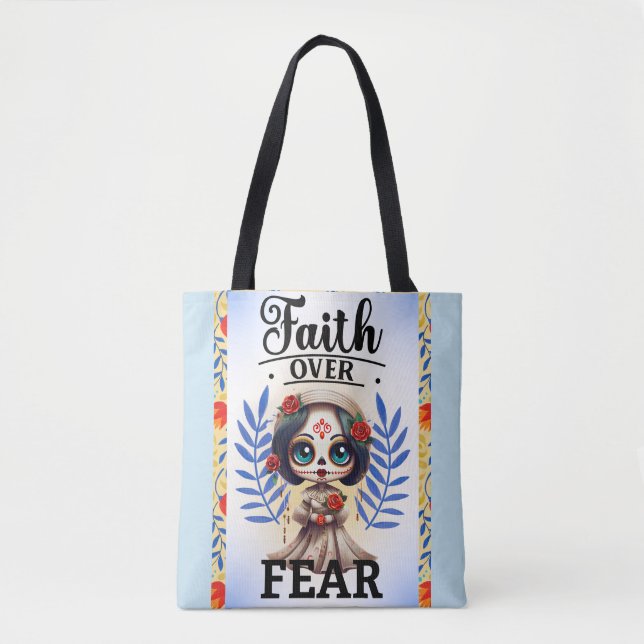 Faith Sugar Skull Tygkasse (Framsida)