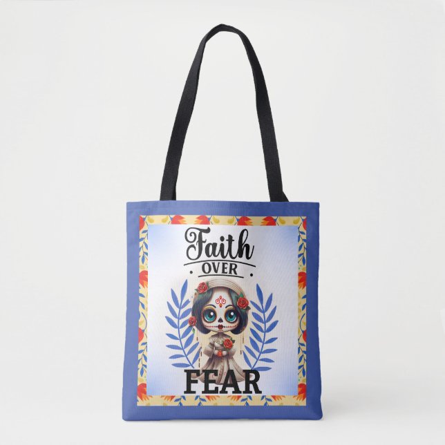 Faith Sugar Skull Tygkasse (Framsida)