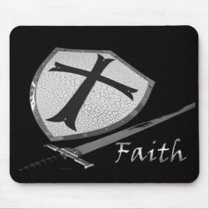 FAITH-svärd och sköld Musmatta