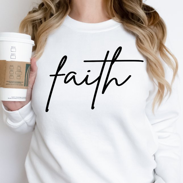 Faith Sweatshirt Womens Christian inspirational T Shirt (Skapare uppladdad)