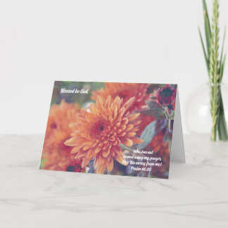 Faith Sympathy Card Orange Flower Morsa Kort