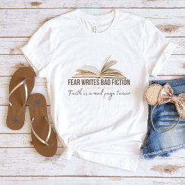 Faith t-shirt för kvinnor | Rädsla skrivor för dål