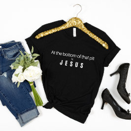 Faith t-shirt för kvinnor, vit text