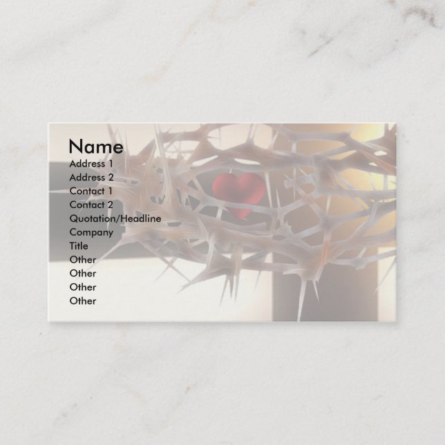 Faith Template Visitkort (Framsida)
