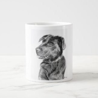 Faith till Svart lab Jumbo Mugg