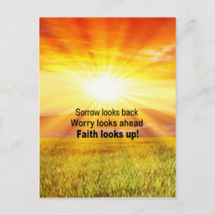 Faith tittar upp! vykort