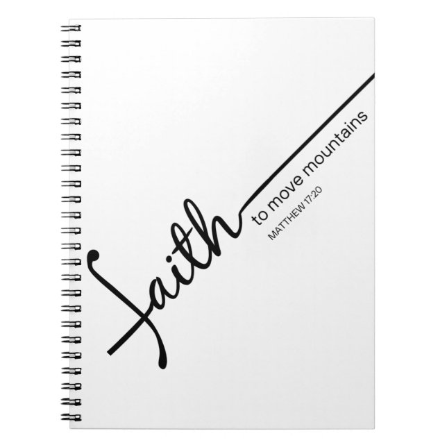 Faith to Move Mountains - bärbar dator Anteckningsbok (Framsidan)