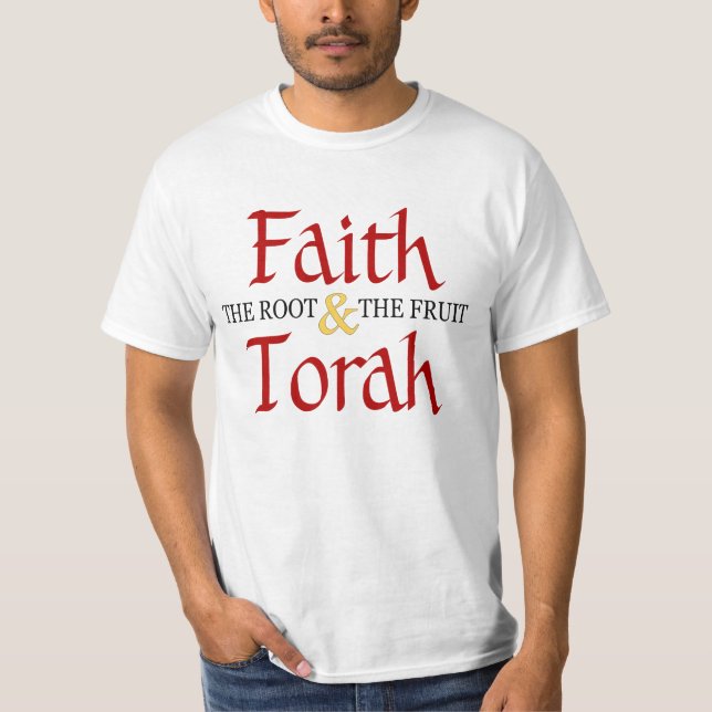Faith & Torah - Root & Fruit - T Shirt (Framsida)