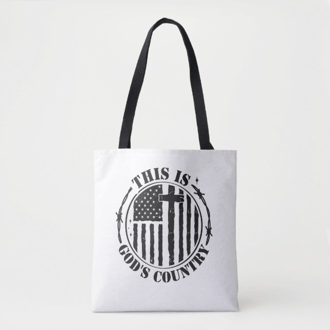 Faith Tote Bag Tygkasse (Framsida)