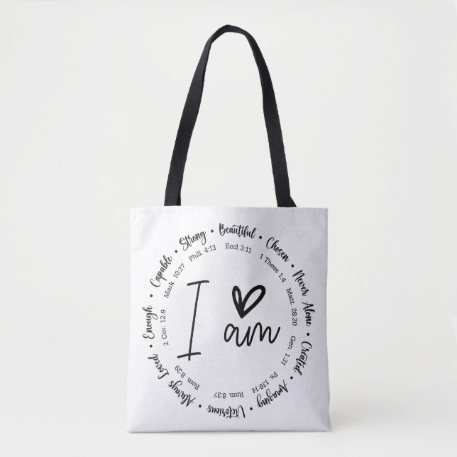 Faith Tote Bag Tygkasse (Framsida)