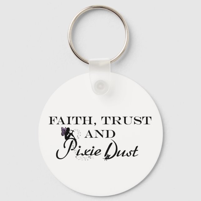 Faith Trust och Pixie Dust Nyckelring (Framsida)