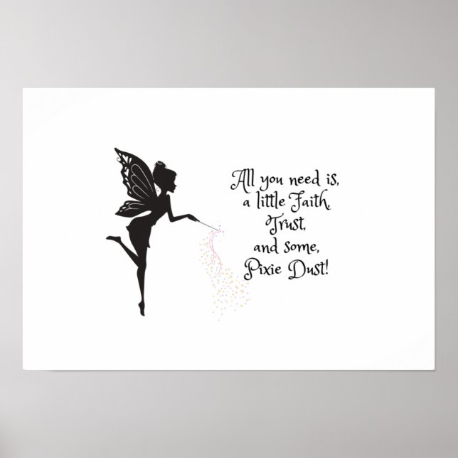 Faith Trust Pixie Dust Poster (Framsidan)