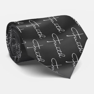Faith Typography Christian Black and White Modern Slips