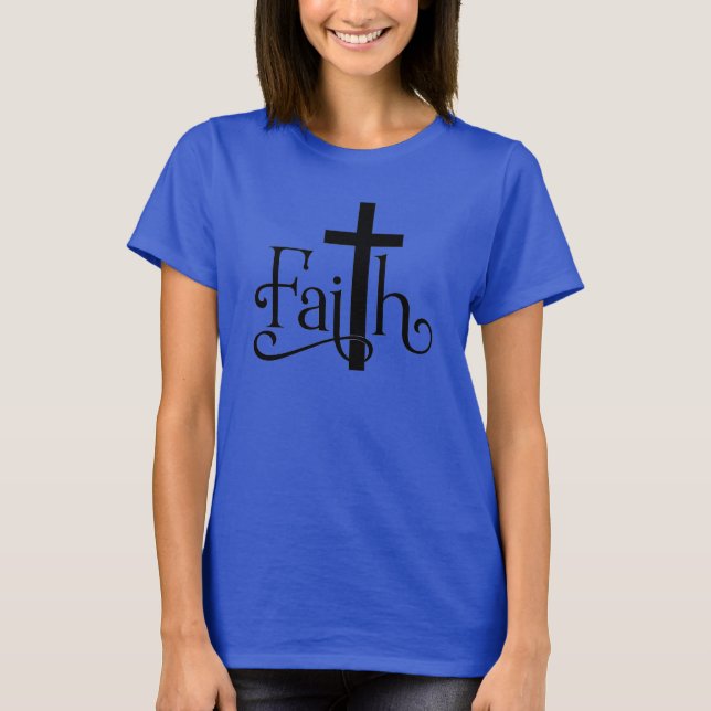 Faith Typography T Shirt (Framsida)