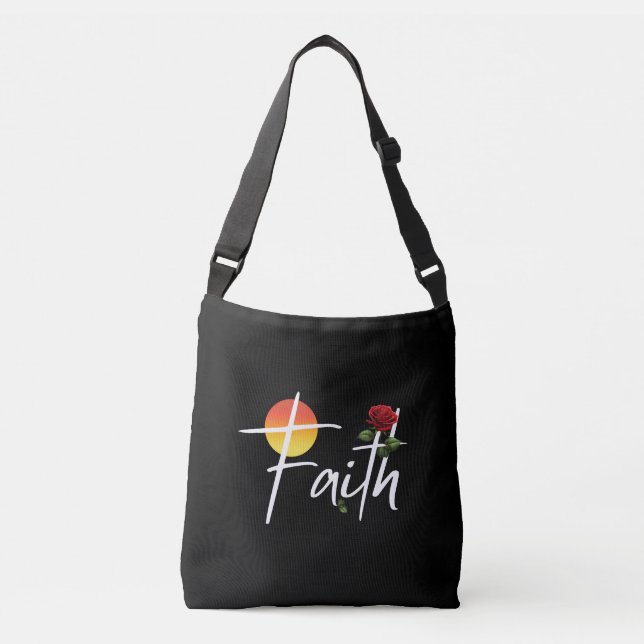 Faith Typography with Ro Axelväska (Framsida)
