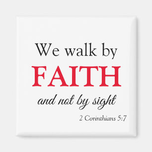 Faith Walk Bold och Trendig Magnet