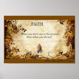 Faith Wall Hanging Art Poster by Stan Griep