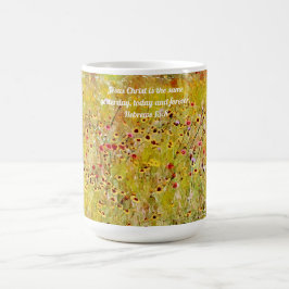 Faith WildblommBlommigt Bible Verse Faith Mugg