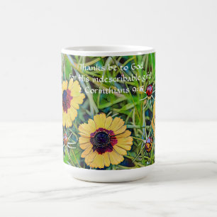 Faith WildblommBlommigt Bible Verse Mugg Kopp