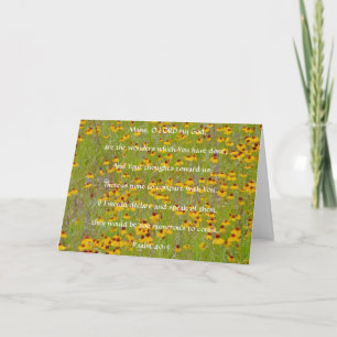 Faith Wildblommes Vänskap Blommigt Card Kort