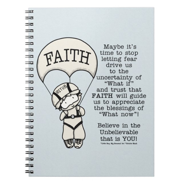 Faith Will Guide Anteckningsbok (Framsidan)