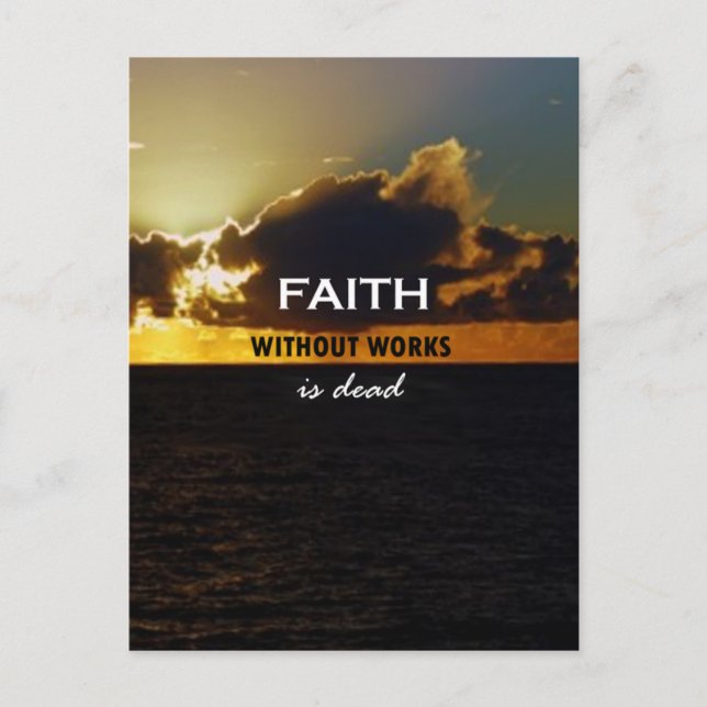 Faith without Works är död Vykort (Framsida)