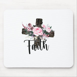 Faith Wood Kor med Flowers, Christian Faith Musmatta