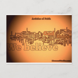 Faith wordle vykort